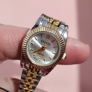 Decade Gold and Silver Quartz Watch
